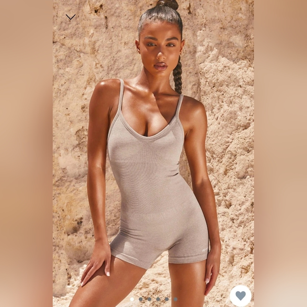 Bo+Tee Beige Bodysuit